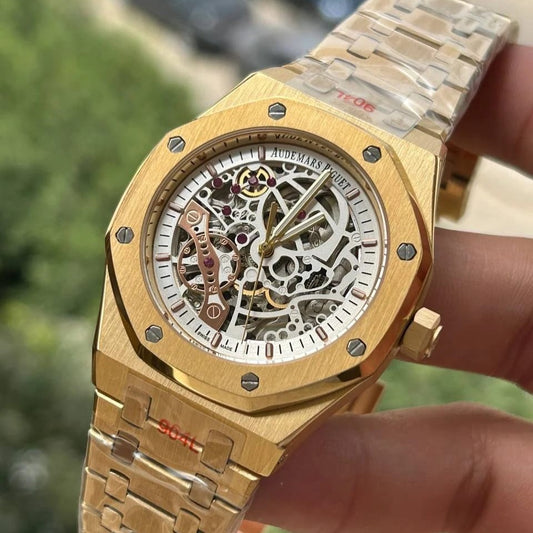 LUXURY AUDEMARS PIGUET MASTER MECHANICAL WATCH WITH STEEL BODY HIGH PERFORMANCE NOW ALLOVER IN OMAN | AP MECHANICAL 17751997