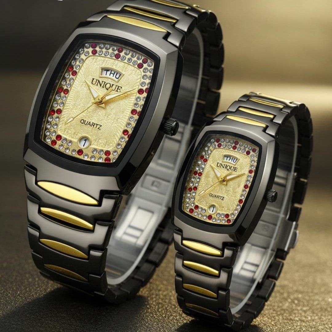 UNIQUE COUPLE WATCH ORIGINAL PRODUCT FULL BODY CERAMIC  COLOUR GUARANTEED VERY HIGH QUALITY NOW ALLOVER IN OMAN | UNIQUE ORG C 13391991