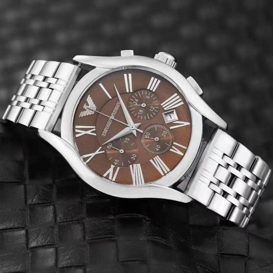 IMPORIO ARMANI ROYAL WATCH FULL CHRNOGRAPH ACTIVE WITH STEEL BODY PREMIUM LOOKS | ARMANI C S 155592