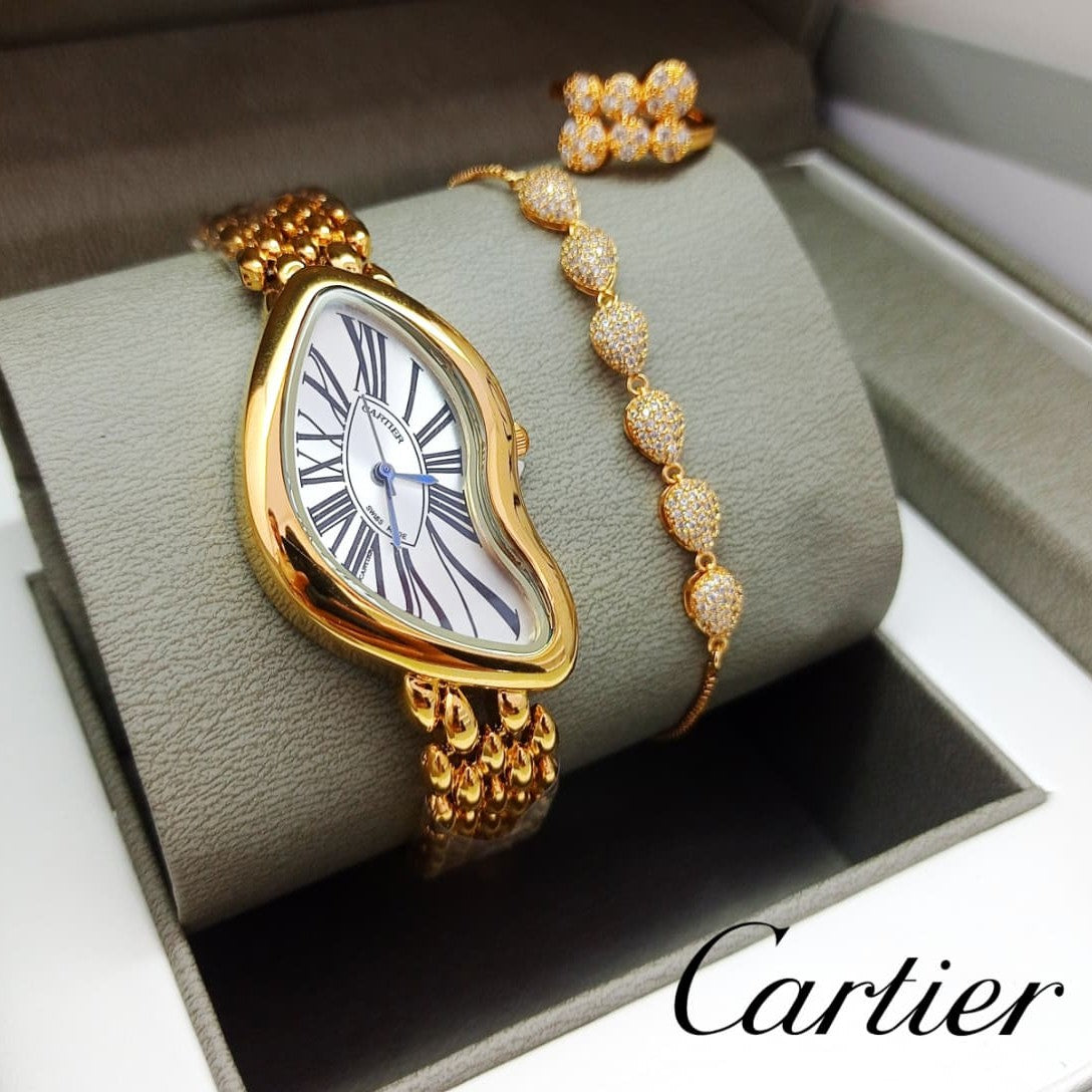 WOMENS OFFER BOX WATCH , BRACELETS , RING  VERY SPECIAL OFFER PRICE FOR NATIONAL DAY OF OMAN | WOMENS COMBO 19793