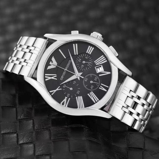 IMPORIO ARMANI ROYAL WATCH FULL CHRNOGRAPH ACTIVE WITH STEEL BODY PREMIUM LOOKS | ARMANI C S 155594