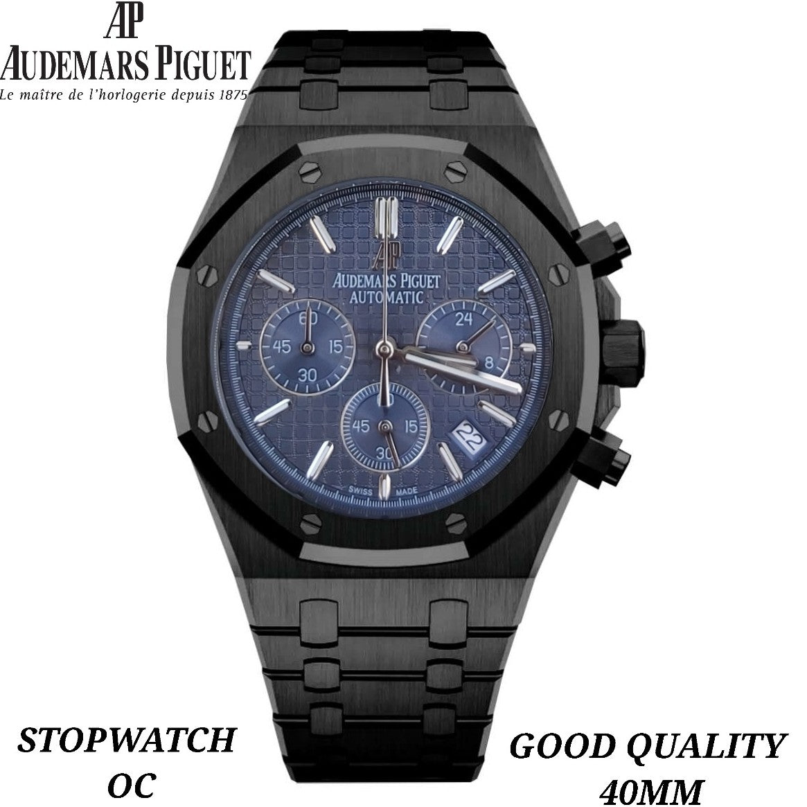 AUDEMARS PIGUET VERY EXCLUSIVE STOP WATCH FULL METAL BODY HIGH PERFORMANCE ELIGENT HANDS NOW ALLOVER IN OMAN | AP S CHRNO 15557171997
