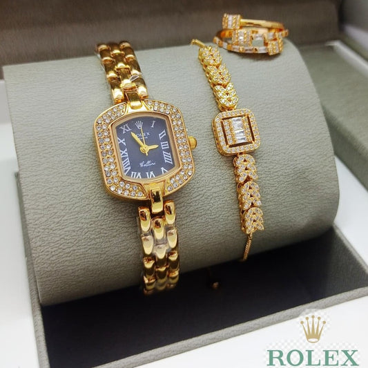 WOMENS OFFER BOX WATCH , BRACELETS , RING  VERY SPECIAL OFFER PRICE FOR NATIONAL DAY OF OMAN | WOMENS COMBO 19795