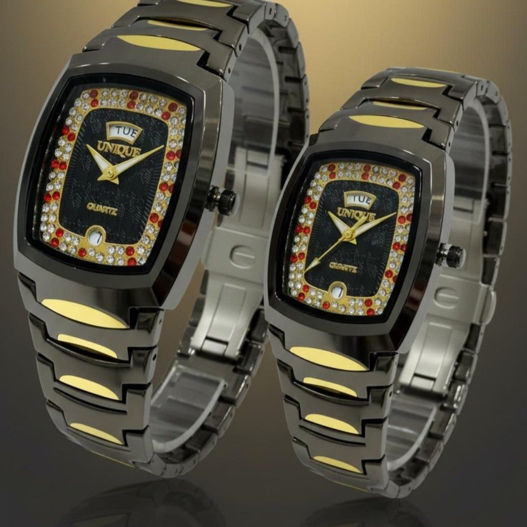 UNIQUE COUPLE WATCH ORIGINAL PRODUCT FULL BODY CERAMIC  COLOUR GUARANTEED VERY HIGH QUALITY NOW ALLOVER IN OMAN | UNIQUE ORG C 13391996