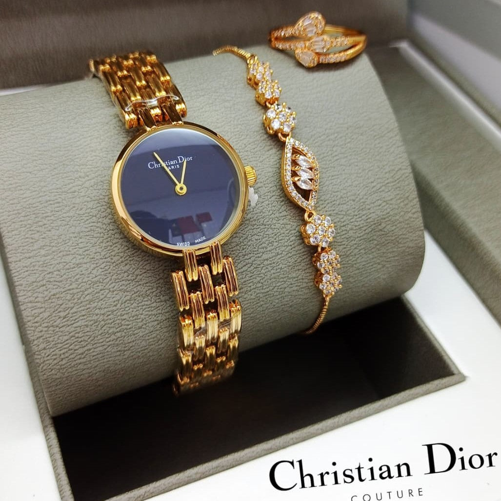 WOMENS OFFER BOX WATCH , BRACELETS , RING  VERY SPECIAL OFFER PRICE FOR NATIONAL DAY OF OMAN | WOMENS COMBO 19796