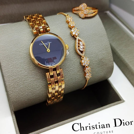 WOMENS OFFER BOX WATCH , BRACELETS , RING  VERY SPECIAL OFFER PRICE FOR NATIONAL DAY OF OMAN | WOMENS COMBO 19796