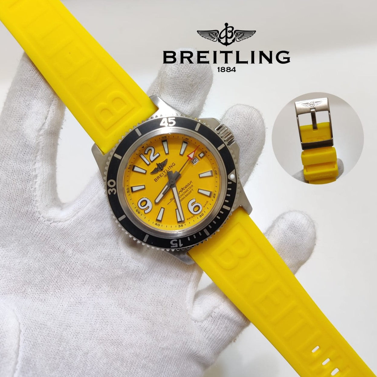 BREITLING SUPEROCEAN  CHRNOMETER  AUTOMATIC  VERY HIGH VOLTAGE DEMANDING TRANDING WATCH NOW ALLOVER IN OMAN| BREITLING SO C 177919551