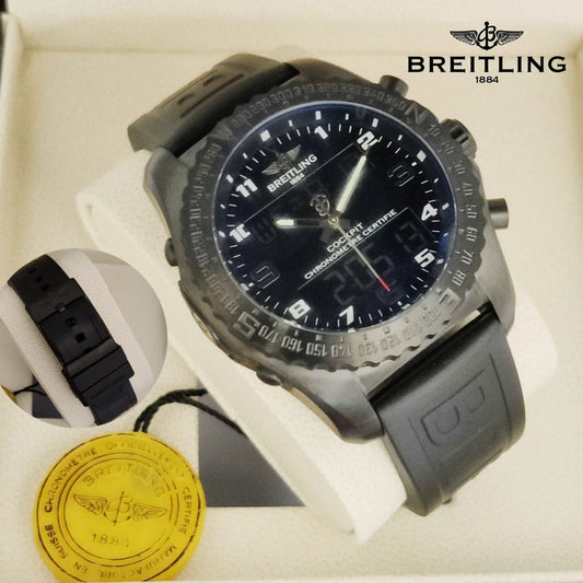 BREITLING COCKPIT CHRNOGRAPH VERY HIGH VOLTAGE DEMANDING TRANDING WATCH NOW ALLOVER IN OMAN| BREITLING CP C 17797955