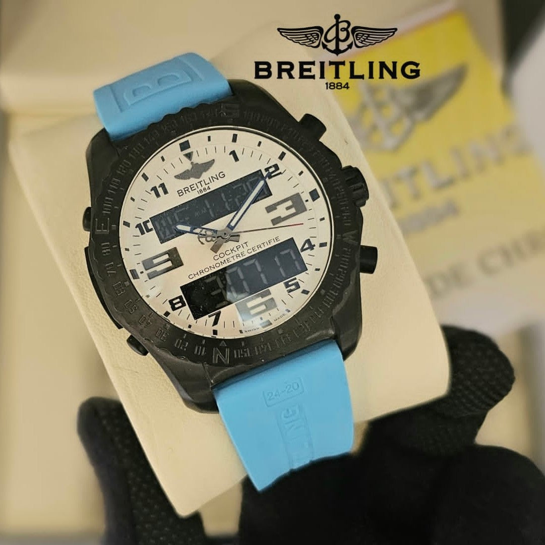 BREITLING COCKPIT CHRNOGRAPH VERY HIGH VOLTAGE DEMANDING TRANDING WATCH NOW ALLOVER IN OMAN| BREITLING CP C 17797958