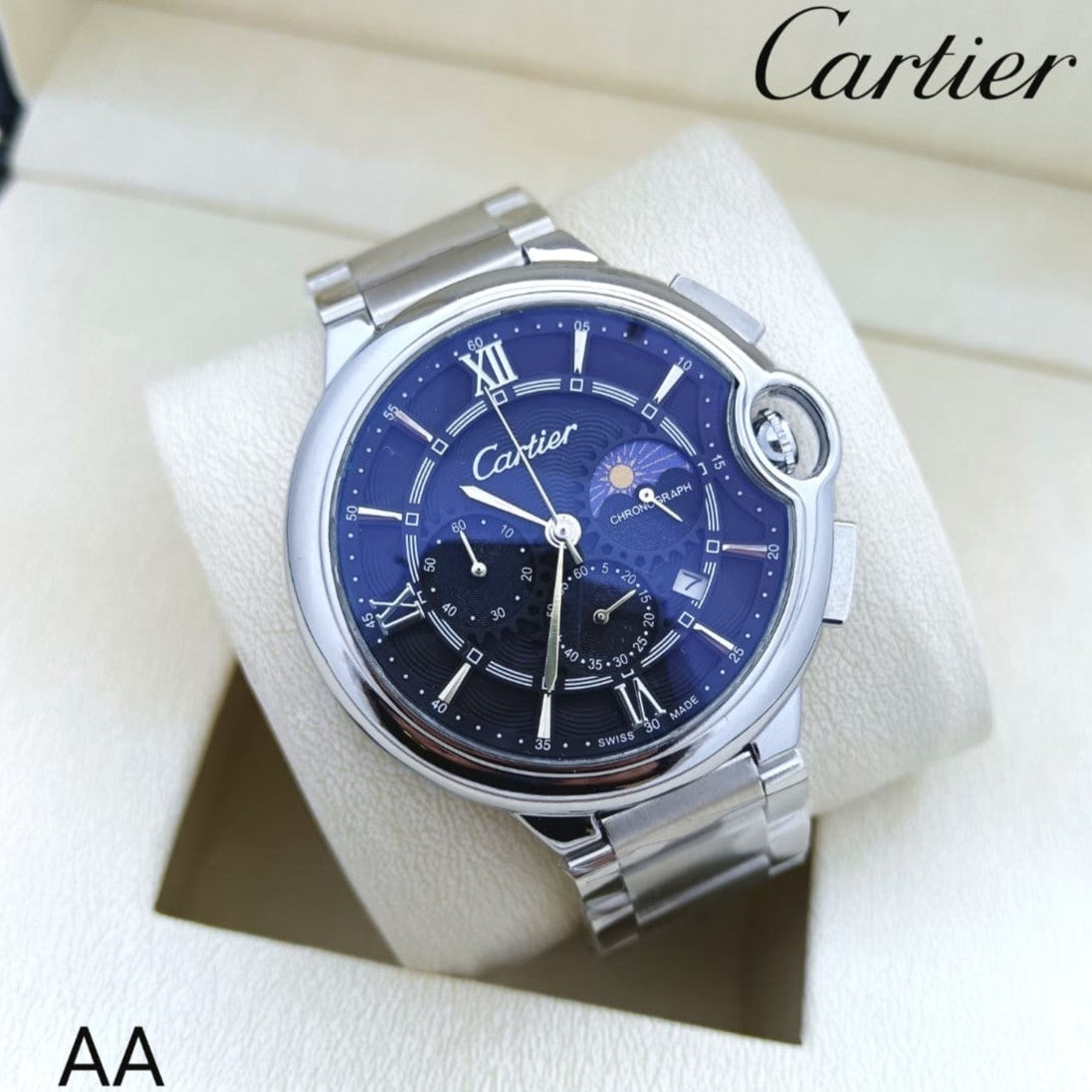CARTIER BALLON BEUE DE WITH ORIGINAL LEATHER STRAP FULL OF PREMIUM GRADE| CARTIER BALLON 13558