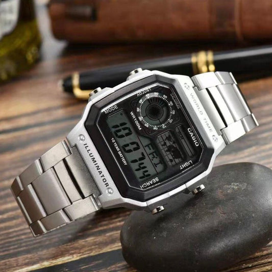 NEW CASIO ILLUMINATOR WORLD TIME STEEL BODY WITH HIGH PERFORMANCE NOW ALLOVER IN OMAN | CASIO IWT 177531