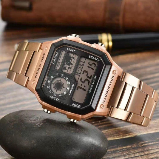 NEW CASIO ILLUMINATOR WORLD TIME STEEL BODY WITH HIGH PERFORMANCE NOW ALLOVER IN OMAN | CASIO IWT 177532