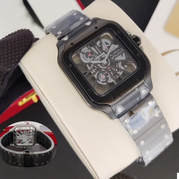 LUXURY CARTIER SKULL AUTOMATIC WATCH WITH FULL SS BODY VERY STYLISH TOP NOTCH FROM PREMIUM SEGMENT | CARTIER SKULL VIP  13535395