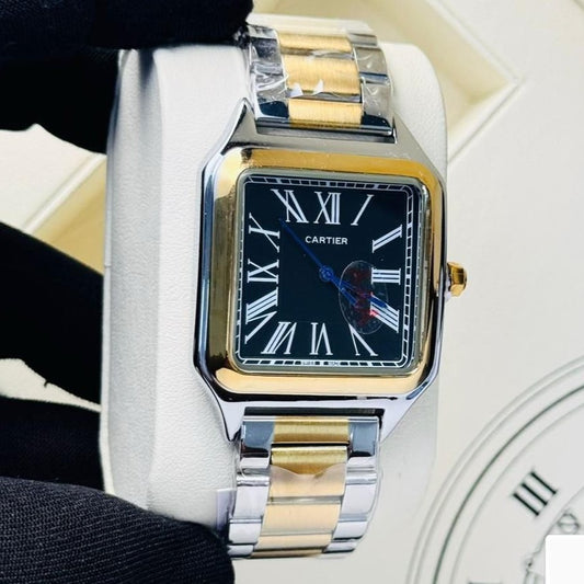 NEW EXCLUSIVE CARTIER WATCH WITH STAINLESS STEEL  NEW SHAPE  | CARTIER NEW 1757572