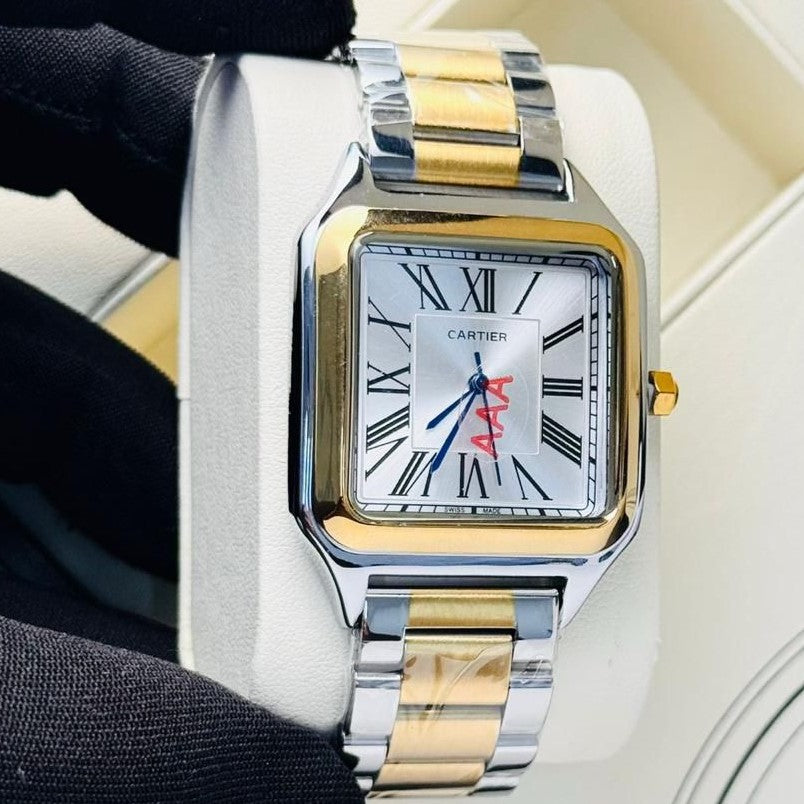 NEW EXCLUSIVE CARTIER WATCH WITH STAINLESS STEEL  NEW SHAPE  | CARTIER NEW 1757573