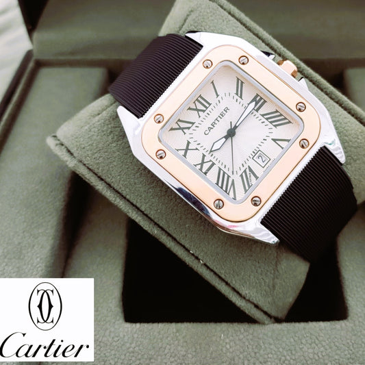 AWESOME CARTIER WATCH WITH STRAP EXCELLENT PRFORMANCE | CARTIER STRAP 00553