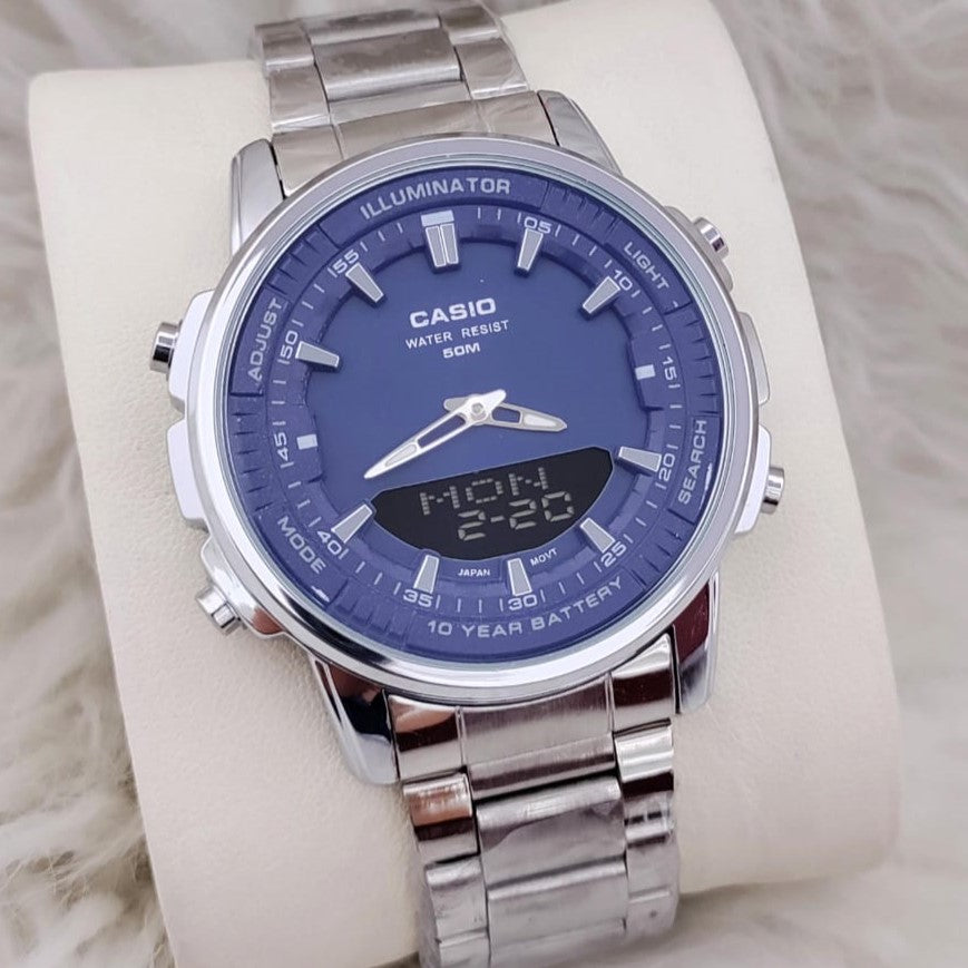 NEW CASIO DUAL TIME JAPAN MOVEMENT NEW ARRIVAL| CASIO DUAL 78663