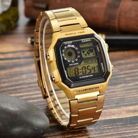 NEW CASIO ILLUMINATOR WORLD TIME STEEL BODY WITH HIGH PERFORMANCE NOW ALLOVER IN OMAN | CASIO IWT 177534