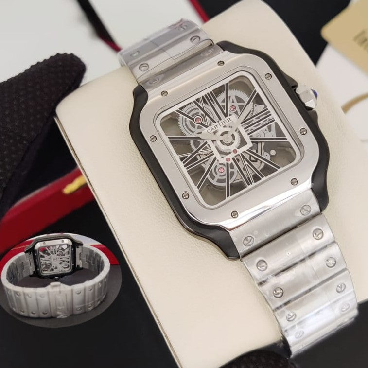 LUXURY CARTIER SKULL AUTOMATIC WATCH WITH FULL SS BODY VERY STYLISH TOP NOTCH FROM PREMIUM SEGMENT | CARTIER SKULL VIP  13535393