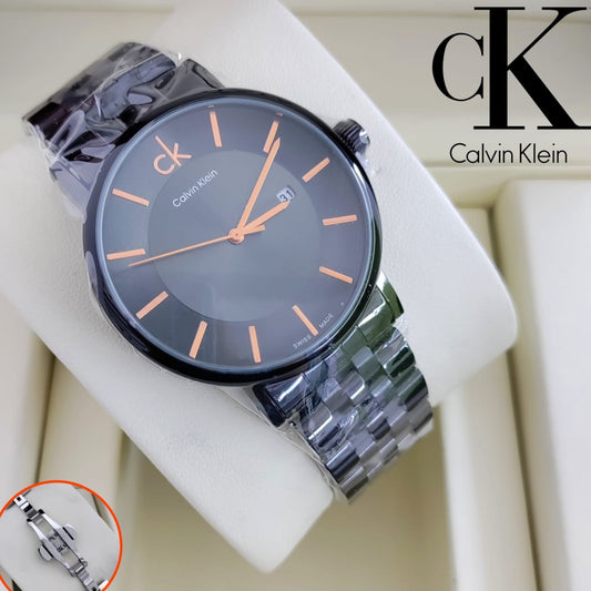 EXCLUSIVE CALVIN KLEIN WATCH PURE STAINLESS STEEL FULL SCRATCH PROOF | CK 199934