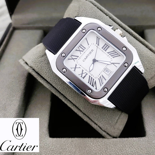 AWESOME CARTIER WATCH WITH STRAP EXCELLENT PRFORMANCE | CARTIER STRAP 00554