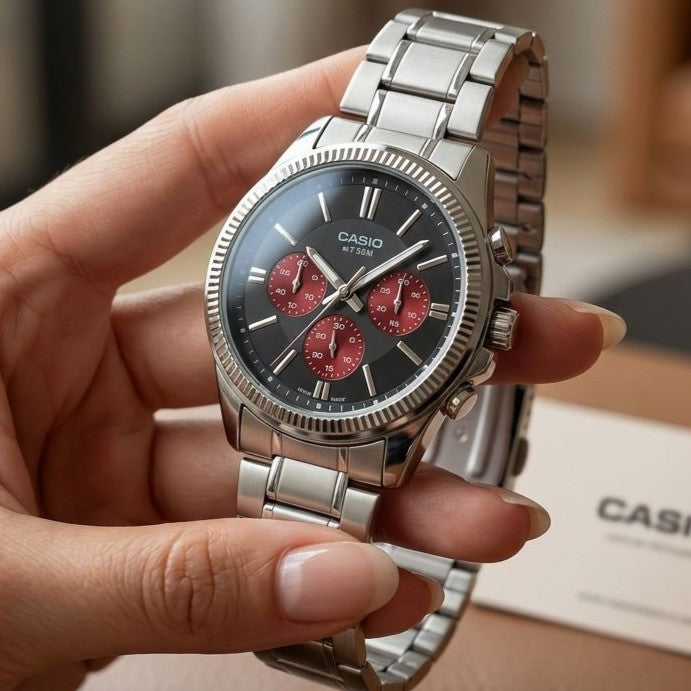 CASIO NEW ARRIVAL STAINLESS STEEL BODY VERY EXCLUSIVE WATCHES NOW ALLOVER IN OMAN || CASIO SS 15559951