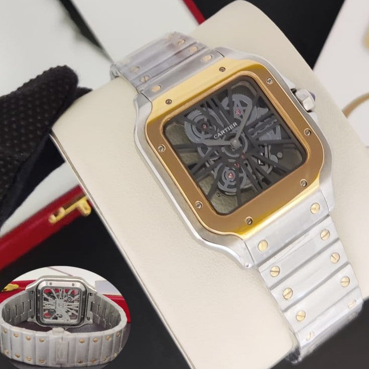 LUXURY CARTIER SKULL AUTOMATIC WATCH WITH FULL SS BODY VERY STYLISH TOP NOTCH FROM PREMIUM SEGMENT | CARTIER SKULL VIP  13535399