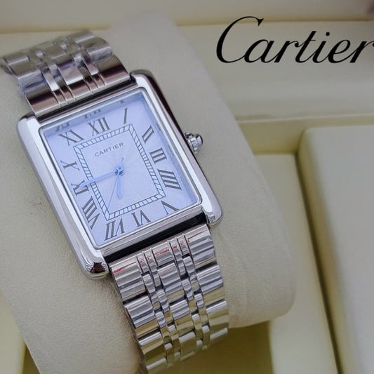 NEW EXCLUSIVE CARTIER TANK STEEL CHAIN MASSIVE LOOKS PREMIUM QUALITY NATIONAL DAY OFFER PRICE  NOW ALLOVER IN OMAN | CARTIER TANK 1335996
