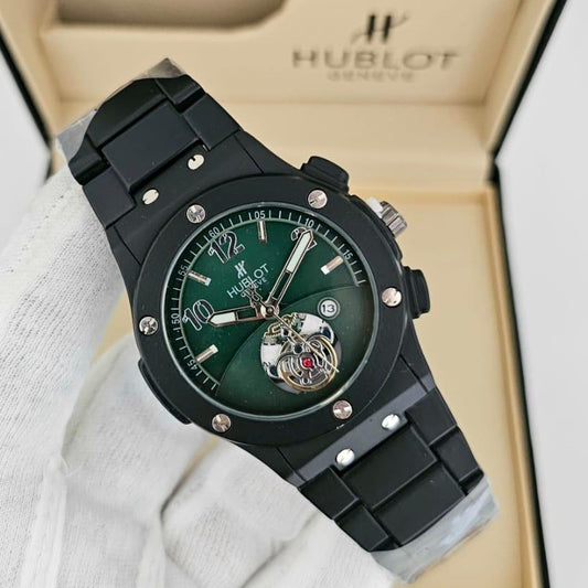 HUBLOT EXCLUSIVE VERY HOT DESIGN NOW IN OMAN FULL METAL BODY JUST ARRIVAL| HUBLOT 155380