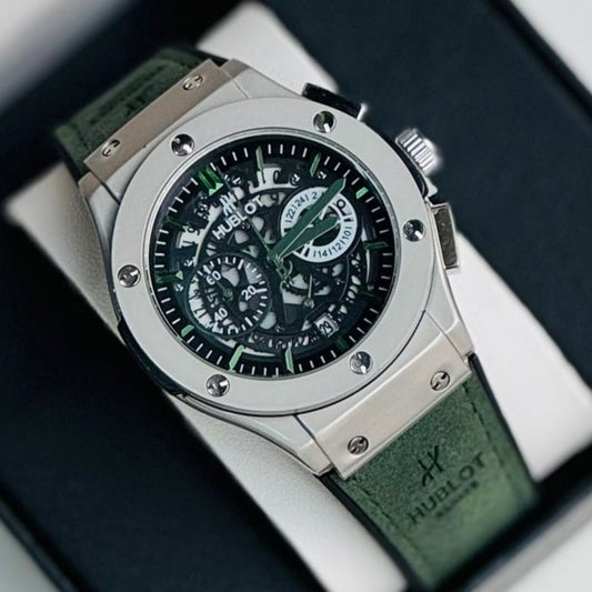 HUBLOT WATCH WITH MILITARY LOOK FULL CHRNOGRAPH ACTIVE HIGH PERFORMANCE | HUBLOT CHRNO 15579931