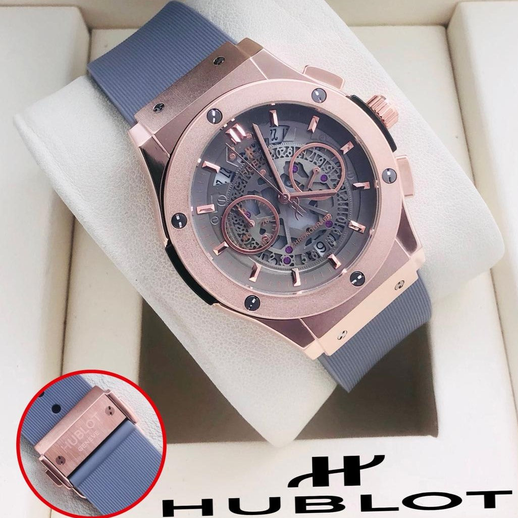 HUBLOT CHRNOGRAPH WATCH VERY PREMIUM BUILT QUALITY WITH 2 YEARS WARRANTY| HUBLOT CHRNO 90087421