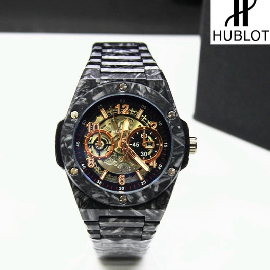 HUBLOT WATCH WITH MILITARY LOOK HIGH PERFORMANCE PREMIUM BUILT QUALITY| HUBLOT MILITARY 199972
