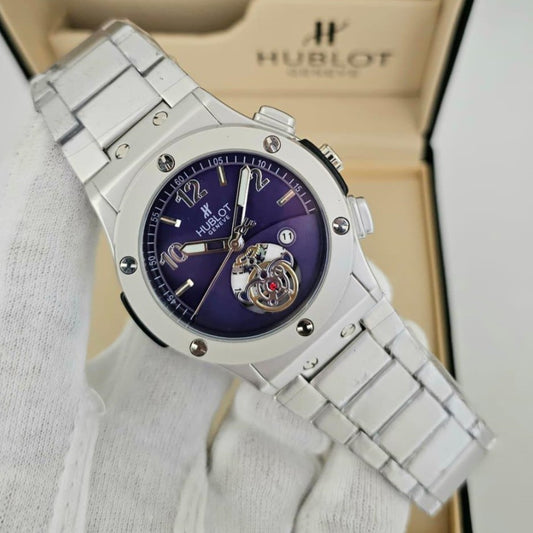 HUBLOT EXCLUSIVE VERY HOT DESIGN NOW IN OMAN FULL METAL BODY JUST ARRIVAL| HUBLOT 155373