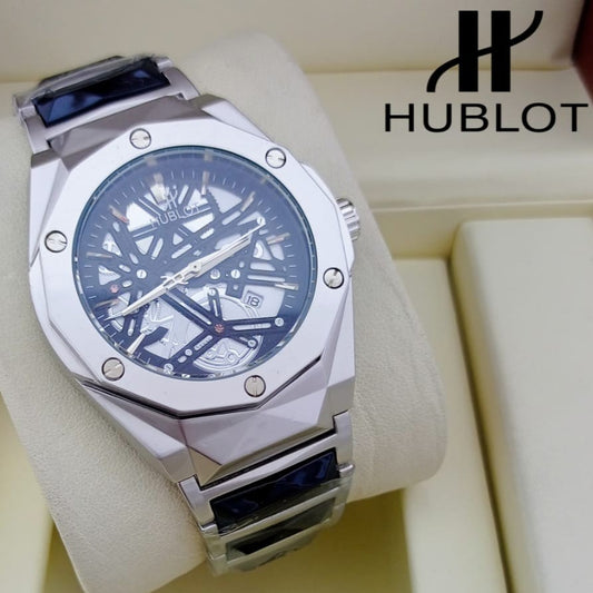 HUBLOT WATCH WITH MILITARY LOOKS  2 YEARS SERVICE WARRANTY NOW NATIONAL DAY OFFER PRICE RUNNING | HUBLOT BANG 1779794