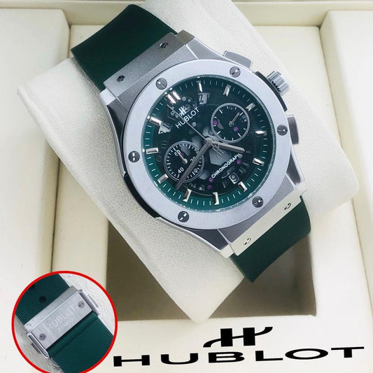 HUBLOT CHRNOGRAPH WATCH VERY PREMIUM BUILT QUALITY WITH 2 YEARS WARRANTY| HUBLOT CHRNO 90087424