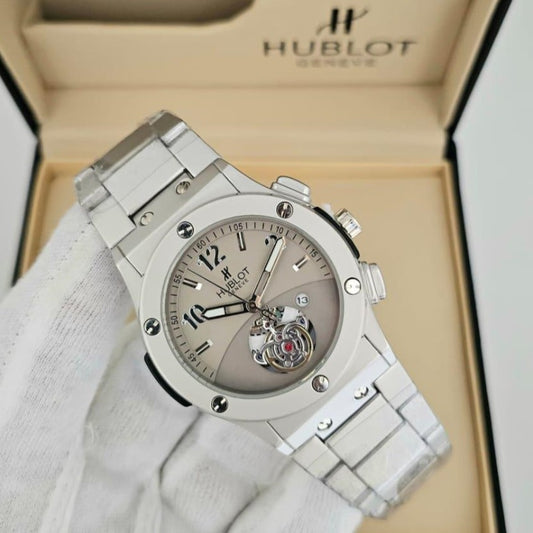 HUBLOT EXCLUSIVE VERY HOT DESIGN NOW IN OMAN FULL METAL BODY JUST ARRIVAL| HUBLOT 155375