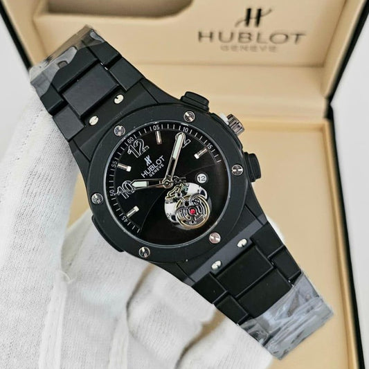 HUBLOT EXCLUSIVE VERY HOT DESIGN NOW IN OMAN FULL METAL BODY JUST ARRIVAL| HUBLOT 155376
