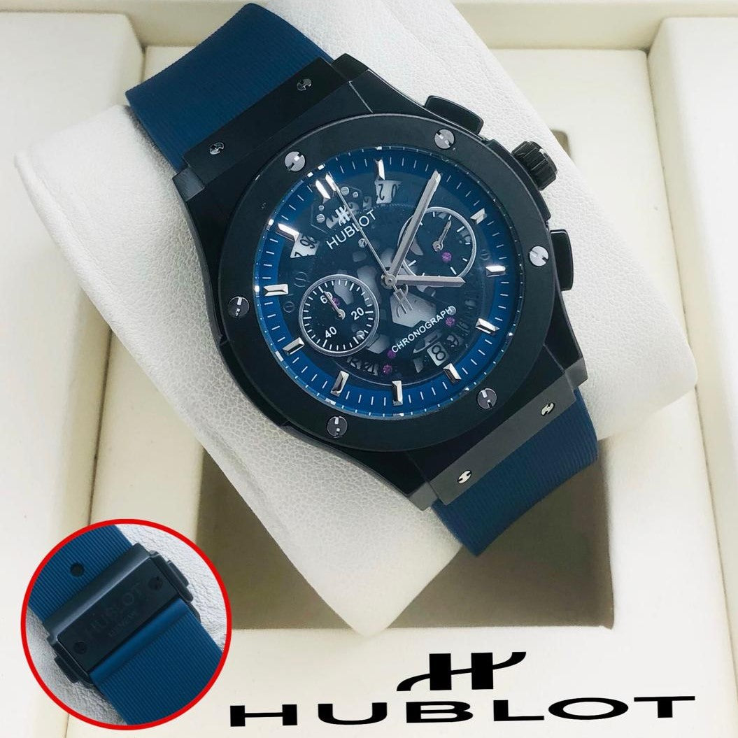 HUBLOT CHRNOGRAPH WATCH VERY PREMIUM BUILT QUALITY WITH 2 YEARS WARRANTY| HUBLOT CHRNO 90087426