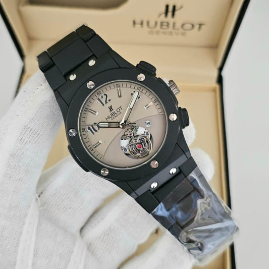 HUBLOT EXCLUSIVE VERY HOT DESIGN NOW IN OMAN FULL METAL BODY JUST ARRIVAL| HUBLOT 155377
