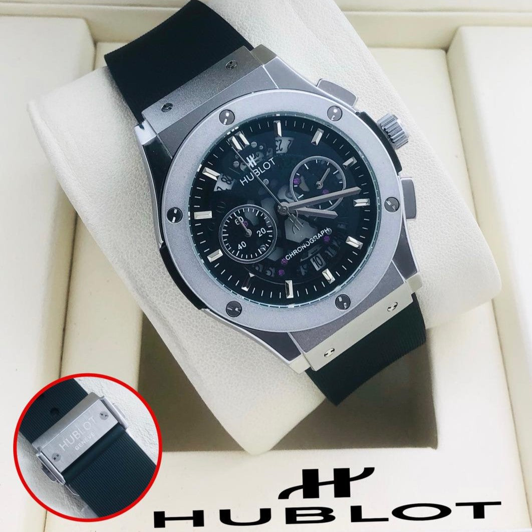 HUBLOT CHRNOGRAPH WATCH VERY PREMIUM BUILT QUALITY WITH 2 YEARS WARRANTY| HUBLOT CHRNO 90087427