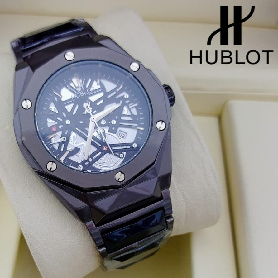 HUBLOT WATCH WITH MILITARY LOOKS  2 YEARS SERVICE WARRANTY NOW NATIONAL DAY OFFER PRICE RUNNING | HUBLOT BANG 1779797