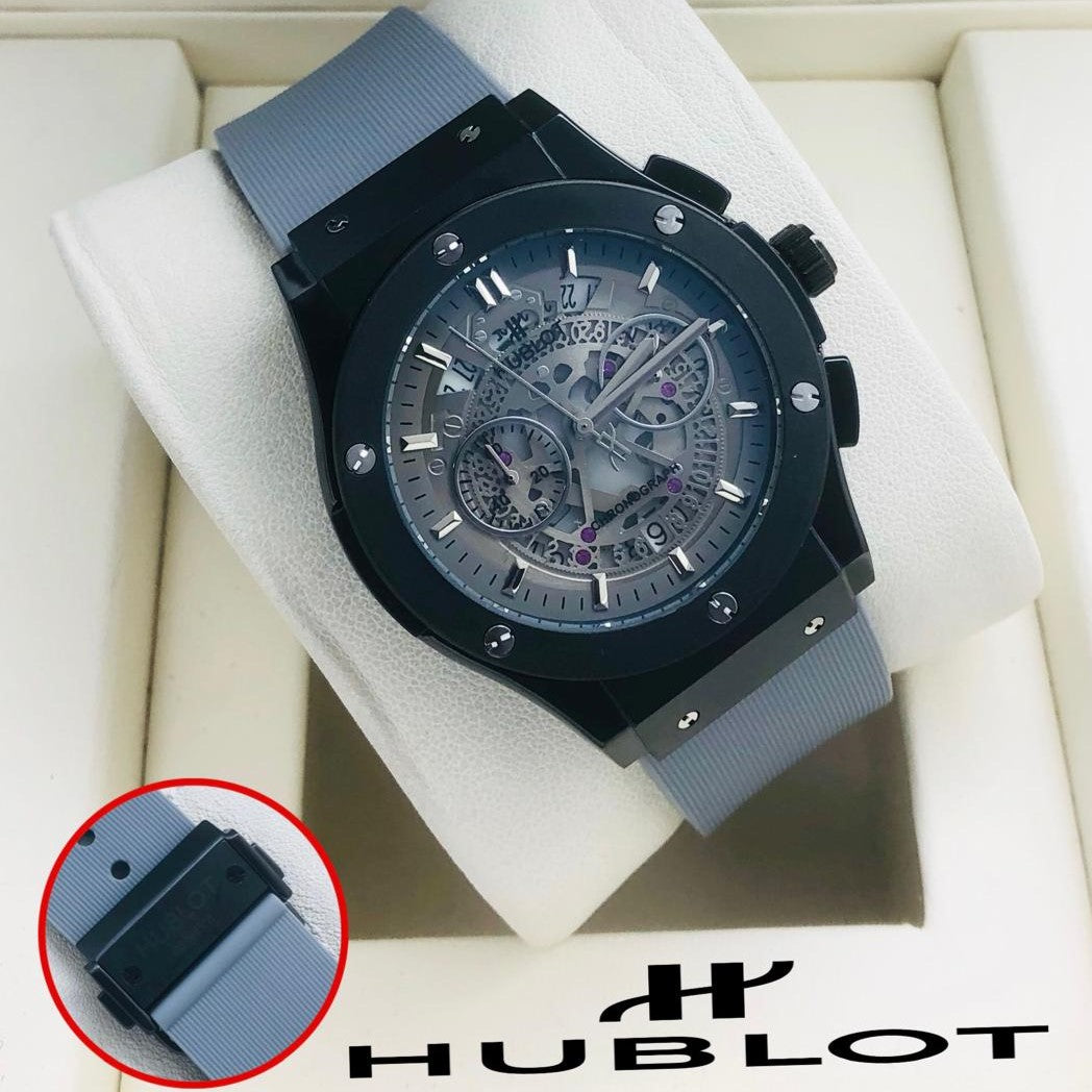 HUBLOT CHRNOGRAPH WATCH VERY PREMIUM BUILT QUALITY WITH 2 YEARS WARRANTY| HUBLOT CHRNO 90087428