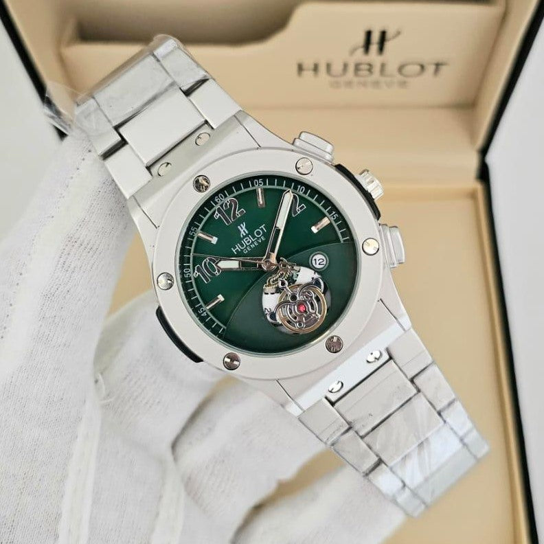 HUBLOT EXCLUSIVE VERY HOT DESIGN NOW IN OMAN FULL METAL BODY JUST ARRIVAL| HUBLOT 155378