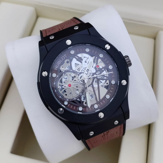 HUBLOT WATCH WITH MILITARY HYPER SONIC  LOOK 2 YEARS SERVICE WARRANTY| HUBLOT HYPER SONIC 1855438