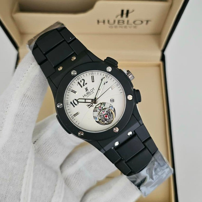 HUBLOT EXCLUSIVE VERY HOT DESIGN NOW IN OMAN FULL METAL BODY JUST ARRIVAL| HUBLOT 155379