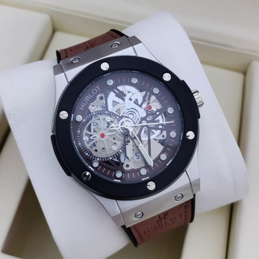 HUBLOT WATCH WITH MILITARY HYPER SONIC  LOOK 2 YEARS SERVICE WARRANTY| HUBLOT HYPER SONIC 1855439