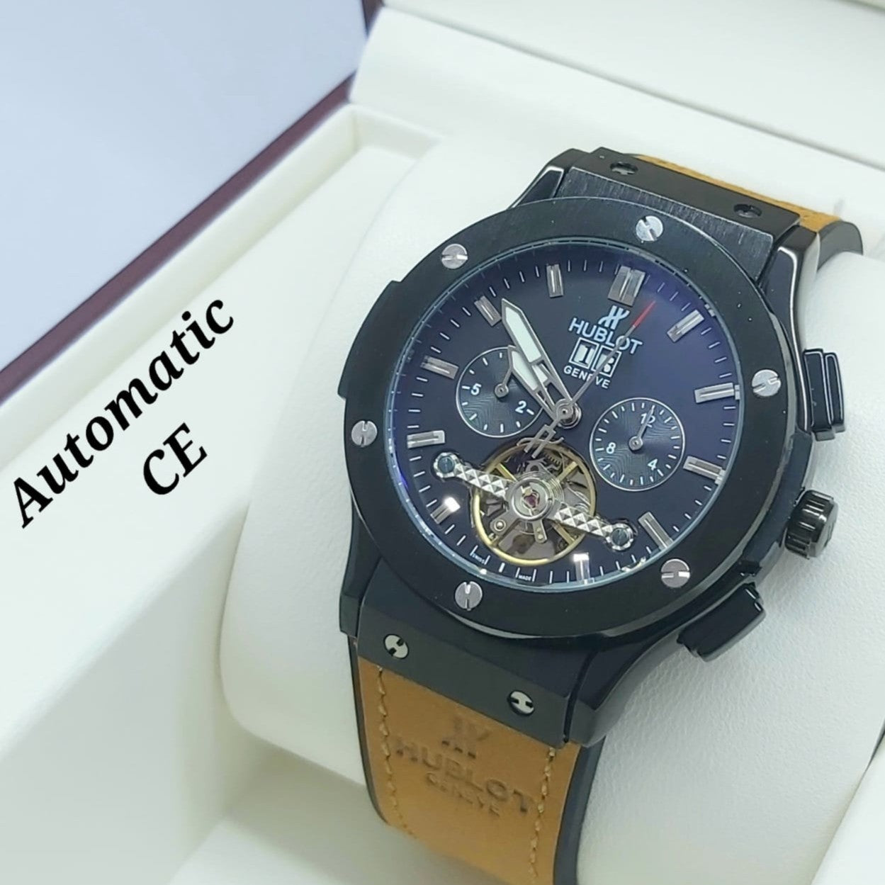 LUXURY HUBLOT AUTOMATIC WATCH WITH FULL CHRNOGRAPH ACTIVE VERY SPECIAL EDITION  NOW ALLOVER IN OMAN | HUBLOT AUTOMATIC CHRNO 15557179