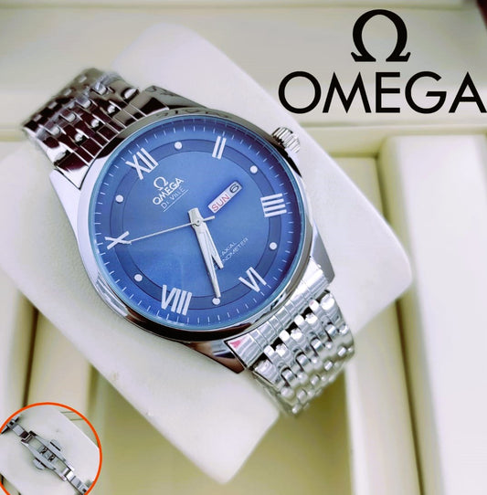 OMEGA DE VILLE DAY DATE STAINLESS STEEL CHAIN WITH PREMIUM QUALITY| OMEGA DE VILLE 003