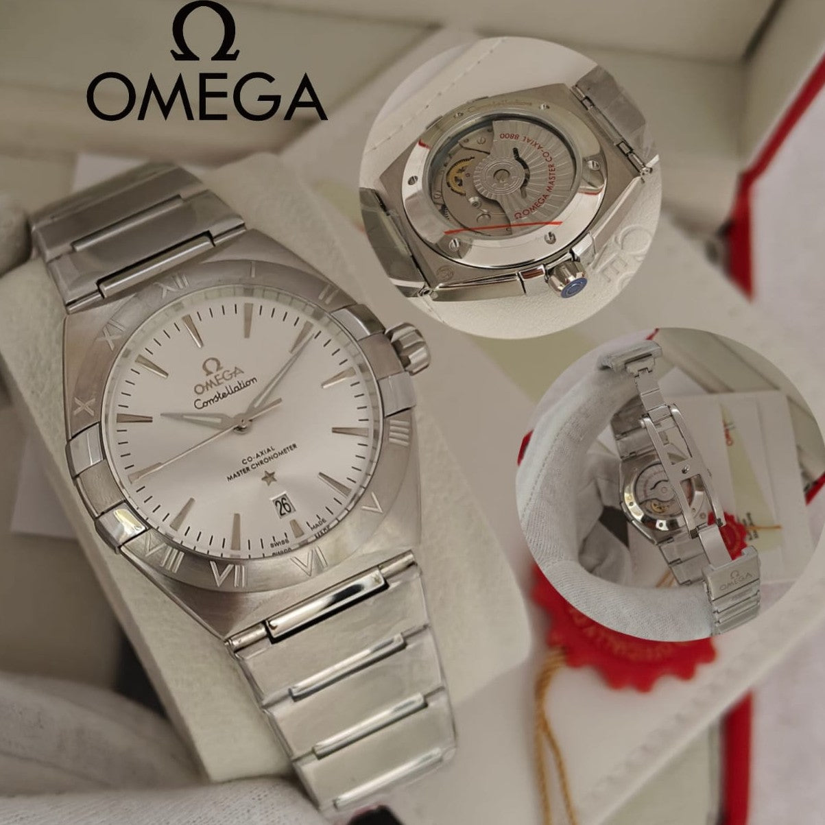 OMEGA CONSTELLATION AUTOMATIC FULL STEEL BODY LUXURY WATCH 5 YEARS WARRANTY VERY HIGH VOLTAGE WATCH | OMEGA CONSTELLATION 1999773