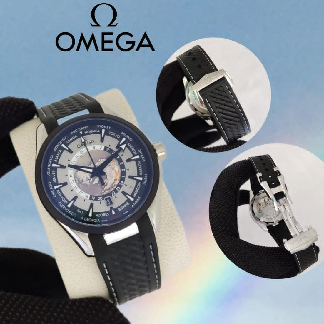 LUXURY OMEGA SEAMASTER  AUTOMATIC  VERY PREMIUM ROYAL WATCH WITH CALSP LOCK  | OMEGA SM A 13379768